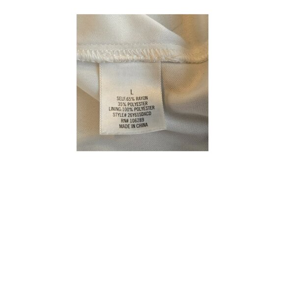 Mi Ami Large Dress Sleeveless Mini Spaghetti Strap Tiered Blue White Floral - Picture 5 of 6